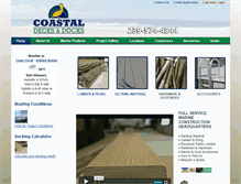 Tablet Screenshot of coastaldocksupply.com